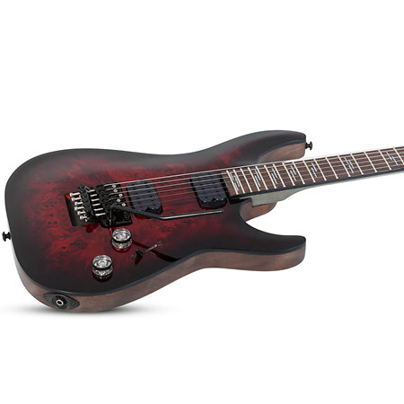 Omen Elite 6 Floyd Rose - Black Cherry Burst Schecter