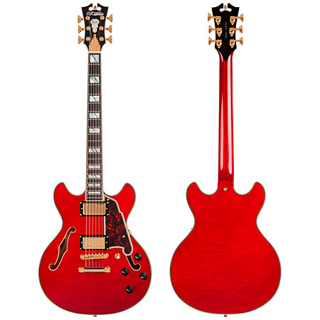 Excel Mini DC Tans Cherry + étui D'Angelico