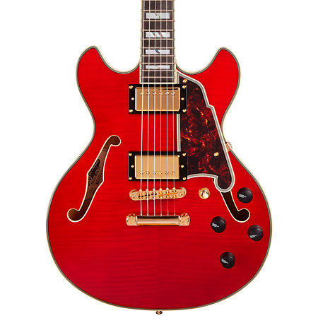 Excel Mini DC Tans Cherry + étui D'Angelico