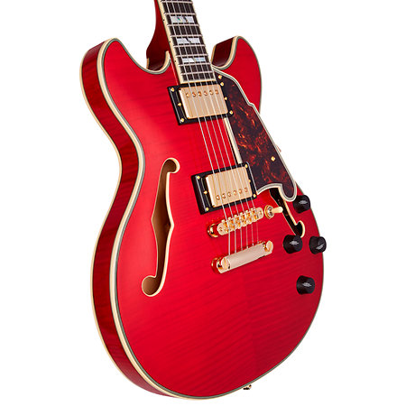 Excel Mini DC Tans Cherry + étui D'Angelico