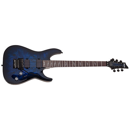 Omen Elite 6 Floyd Rose - See Thru Blue Burst Schecter