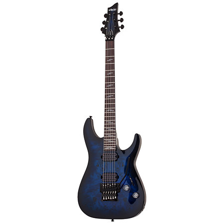 Omen Elite 6 Floyd Rose - See Thru Blue Burst Schecter