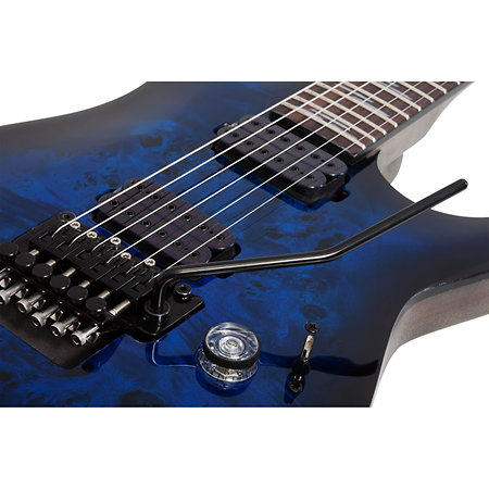 Omen Elite 6 Floyd Rose - See Thru Blue Burst Schecter