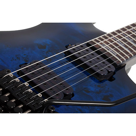 Omen Elite 6 Floyd Rose - See Thru Blue Burst Schecter