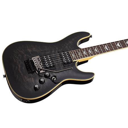 Omen Extreme-6 Floyd - See Through Black Schecter