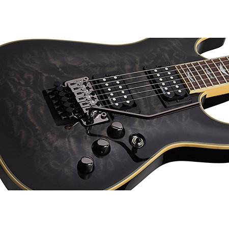 Omen Extreme-6 Floyd - See Through Black Schecter