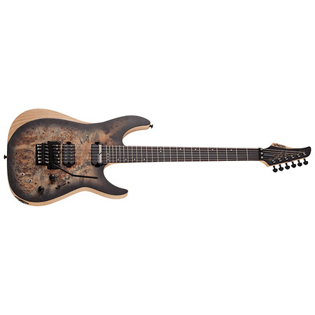 Reaper 6 Floyd Rose, micro Sustainiac - Charcoal Burst Schecter