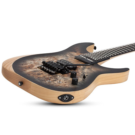 Reaper 6 Floyd Rose, micro Sustainiac - Charcoal Burst Schecter