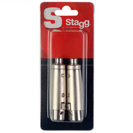 Stagg AC-XFCFH - Jeu de 2 adaptateurs audio XLR femelle - RCA femelle