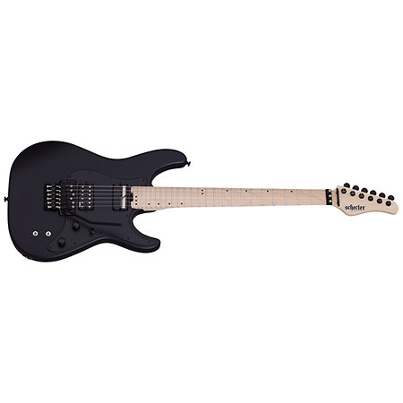 Schecter Sun Valley SS Floyd Rose, micro Sustainiac - Satin Black