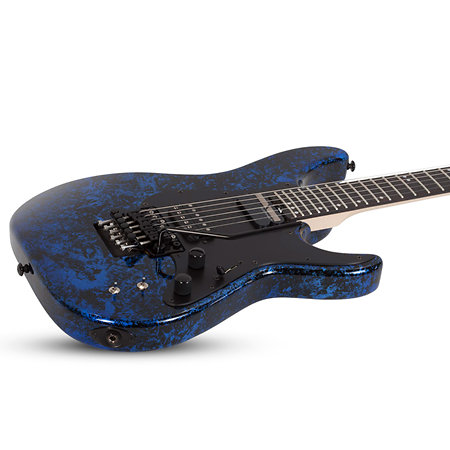 Sun Valley Super Shredder FR-S, Floyd Rose, micro Sustainiac - Blue Reign Schecter