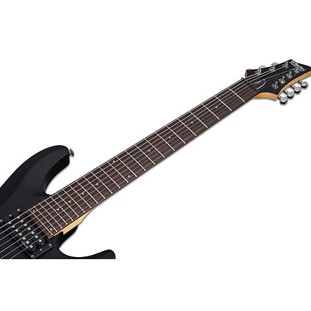 C-7 Deluxe, gaucher - Satin Black Schecter