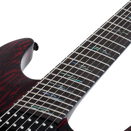 C-7 Multi-Scale Silver Mountain - Blood Moon Schecter