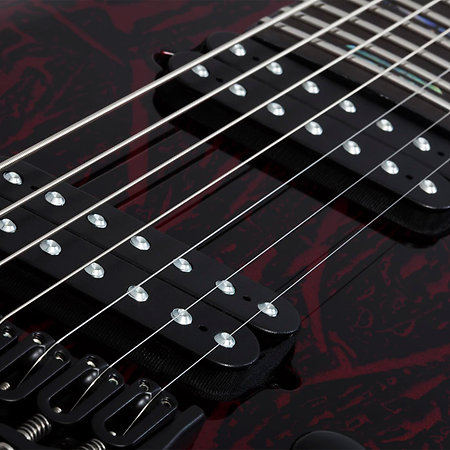 C-7 Multi-Scale Silver Mountain - Blood Moon Schecter
