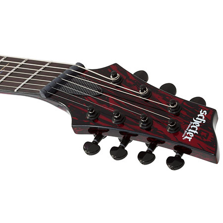 C-7 Multi-Scale Silver Mountain - Blood Moon Schecter