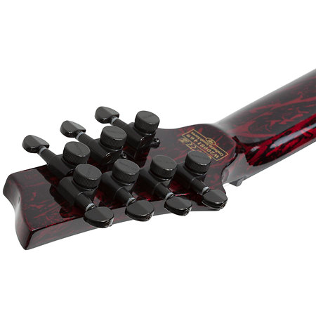 C-7 Multi-Scale Silver Mountain - Blood Moon Schecter