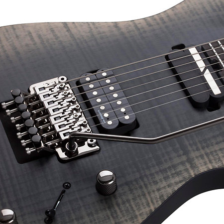 Banshee Mach 7 Floyd Rose, micro Sustainiac - Fallout Burst Schecter