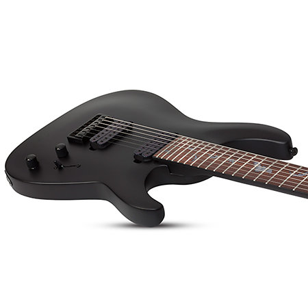 Damien 7 - Satin Black Schecter