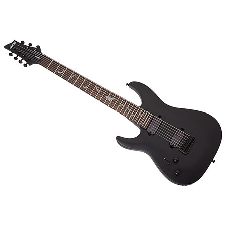 Schecter Damien 7, gaucher - Satin Black