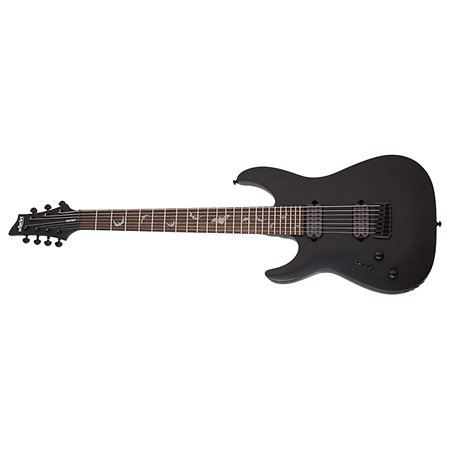 Schecter Damien 7, gaucher - Satin Black