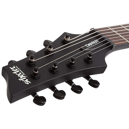 Damien 7, gaucher - Satin Black Schecter