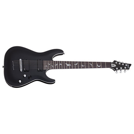 Damien Platinum 7 - Satin Black Schecter