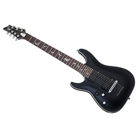 Schecter Damien Platinum 7, gaucher - Satin Black