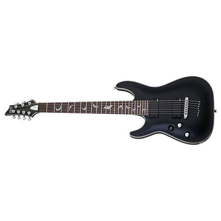 Schecter Damien Platinum 7, gaucher - Satin Black