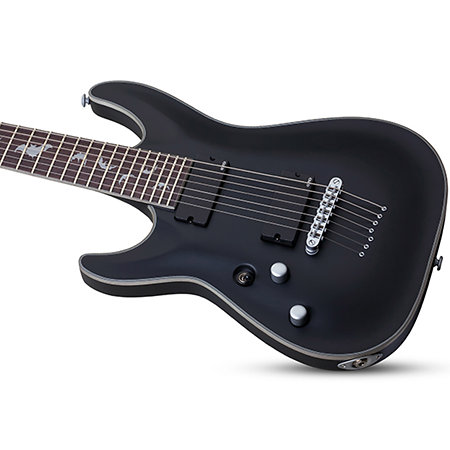 Damien Platinum 7, gaucher - Satin Black Schecter