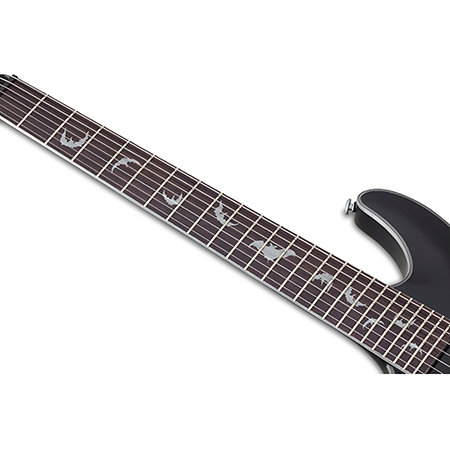 Damien Platinum 7, gaucher - Satin Black Schecter