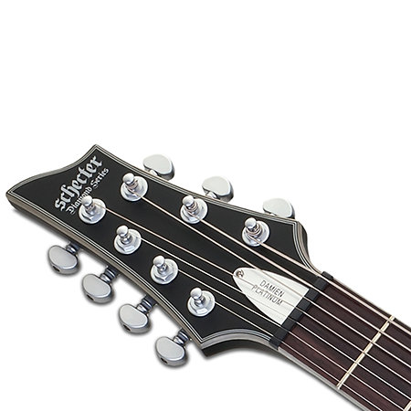 Damien Platinum 7, gaucher - Satin Black Schecter