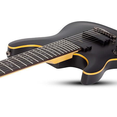 Demon 7, gaucher - Satin Black Schecter