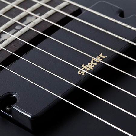 Demon 7, gaucher - Satin Black Schecter