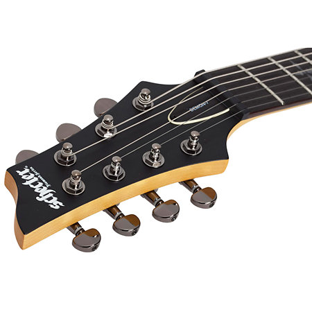 Demon 7, gaucher - Satin Black Schecter