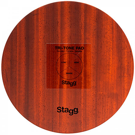 Stagg CAJ-TRIPAD - Pad Tri-Tone 12" avec housse