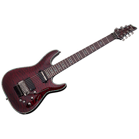 Schecter Hellraiser C-7 Floyd, Sustainiac - Black Cherry