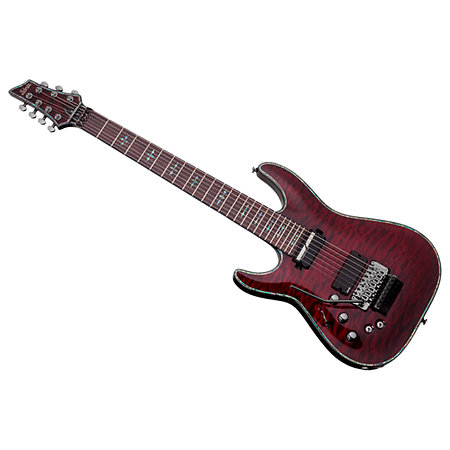 Schecter Hellraiser C-7 Floyd, Sustainiac, gaucher - Black Cherry