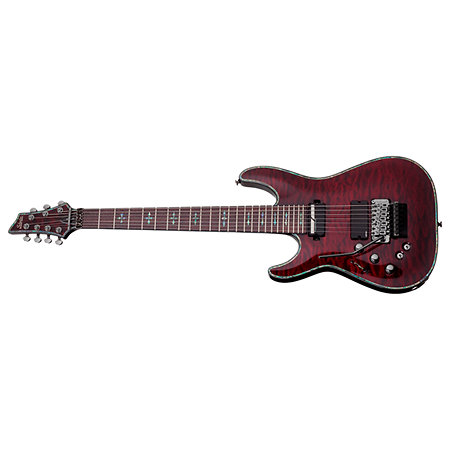 Schecter Hellraiser C-7 Floyd, Sustainiac, gaucher - Black Cherry