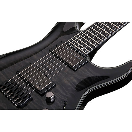 Hellraiser C-7 Hybrid - Trans Black Burst Schecter