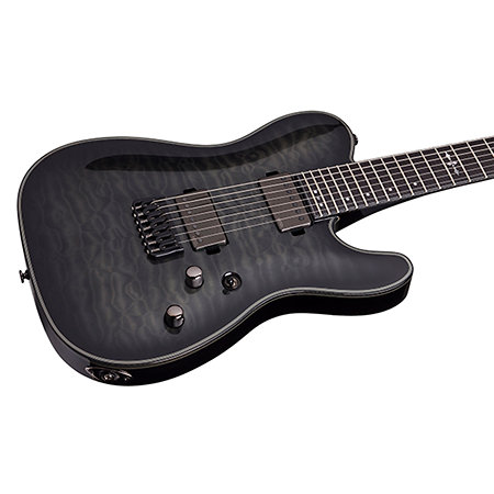 Hellraiser Hybrid PT-7 - Trans Black Burst Schecter
