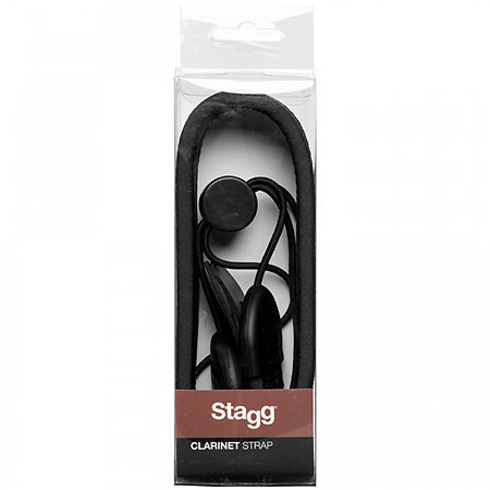 CL STRAP1 BK - Sangle de clarinette noire Stagg
