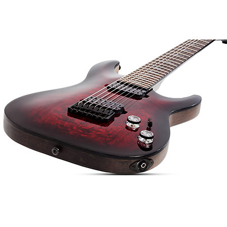 Omen Elite 7 - Black Cherry Burst Schecter