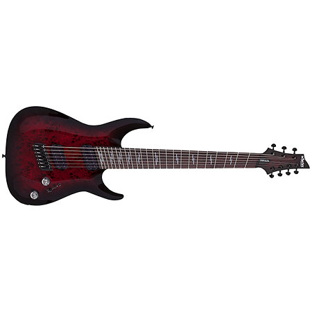 Omen Elite 7 Multi-scale - Black Cherry Burst Schecter