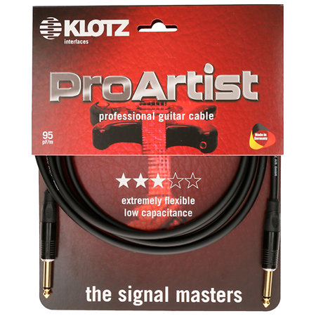 Klotz Câble Jack TS / Jack TS or PRO ARTIST 1,5m