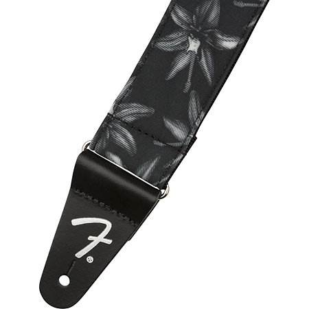 Fender Hawaiian Strap 2" Black Floral