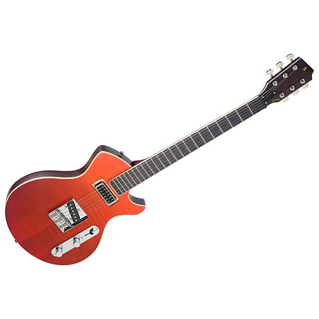 Stagg SVY CSTDLX FRED - Guitare électrique Silveray Custom Deluxe Red Sunburst