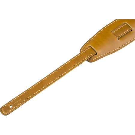 Fender® Mustang Vintage Sadle Strap, leren gitaarband, kleur: zwart, 5 cm