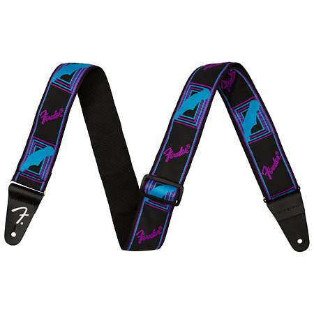 Fender Neon Monogrammed Strap Blue/Purple