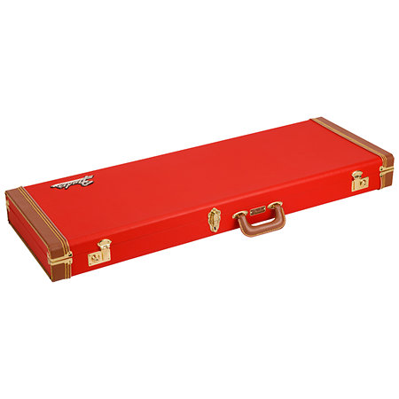 Classic Series Wood Case Strat/Tele Fiesta Red Fender