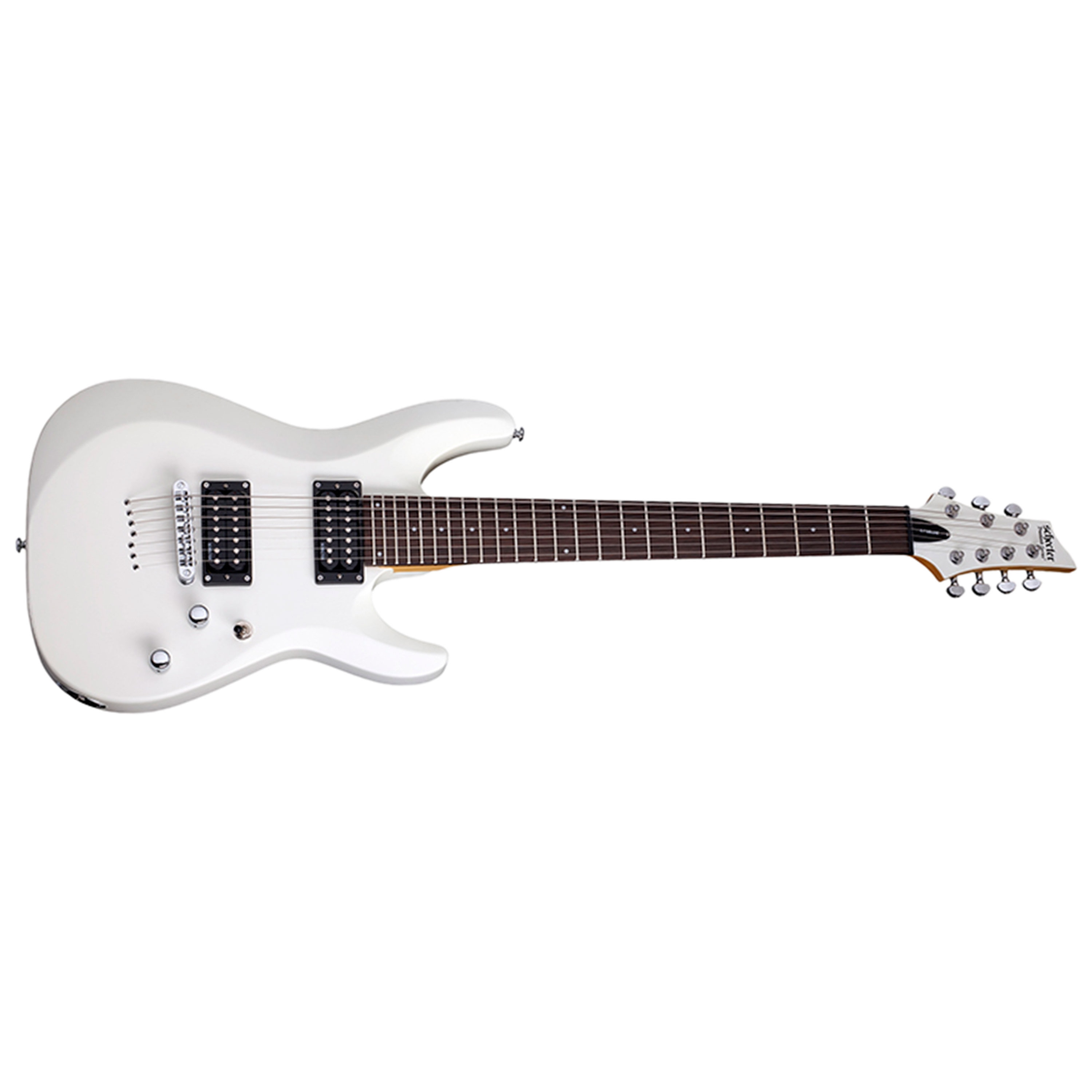 Schecter C-7 Deluxe - Satin White - Guitare métal / moderne SonoVente.com